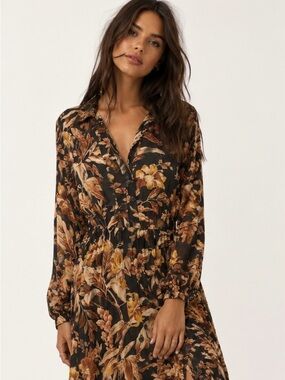 Button-down collared dress